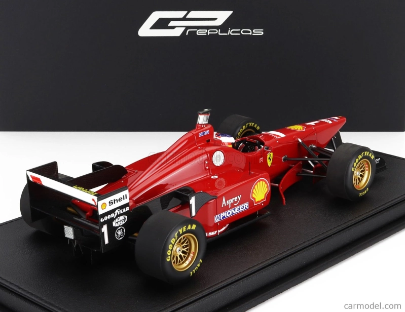 Gp-repliky Ferrari F1 F310/2 N 1 Winner Spa Belgian Gp (s figúrkou pilota) 1996 Michael Schumacher 1:18 červená