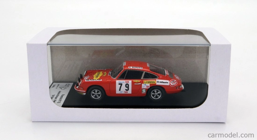 Trofeu Porsche 911s Coupe N 79 Rally Tap 1972 A.borges - P.garcia 1:43 Červená
