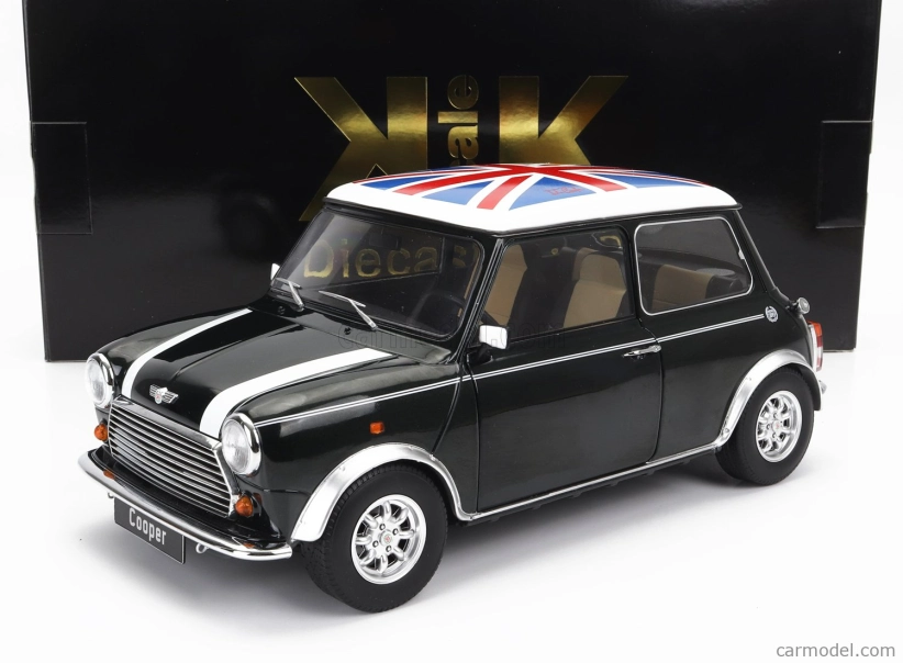 Mini Cooper Lhd 1992 s Union Jack 1:12 zelená biela