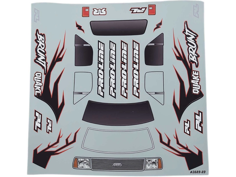 Pro-Line karoséria 1:16 Brunt červená: Arrma Quake Grom