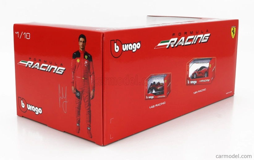 Bburago Ferrari F1 Sf-23 Team Scuderia Ferrari N 16 2023 Charles Leclerc 1:18, červená