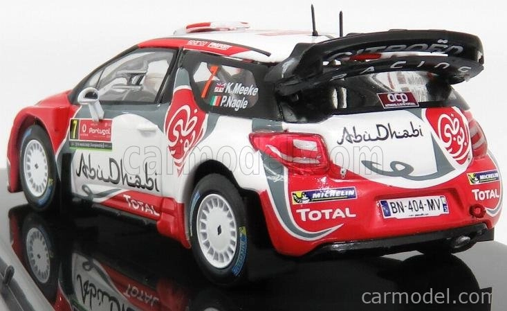 Minipartes Citroen Ds3 Wrc Team Total Abu Dhabi N 7 Winner Rally Portugal 2016 K.meeke - P.nagle 1:43 Červená Biela