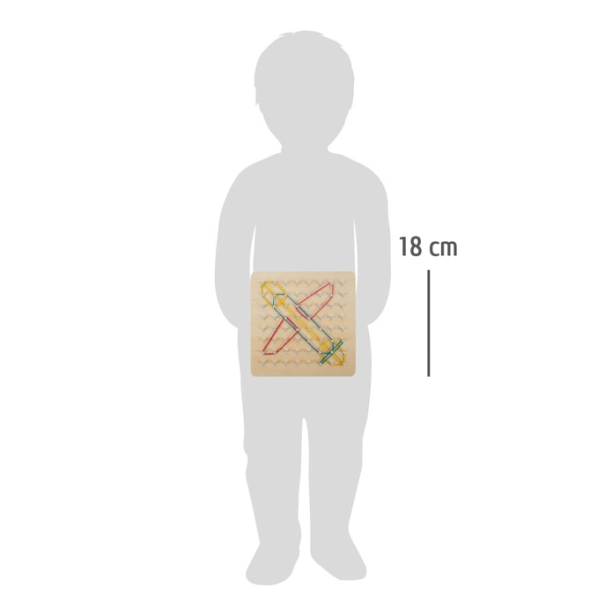 small foot Dřevěná deska Geoboard - poškozený obal