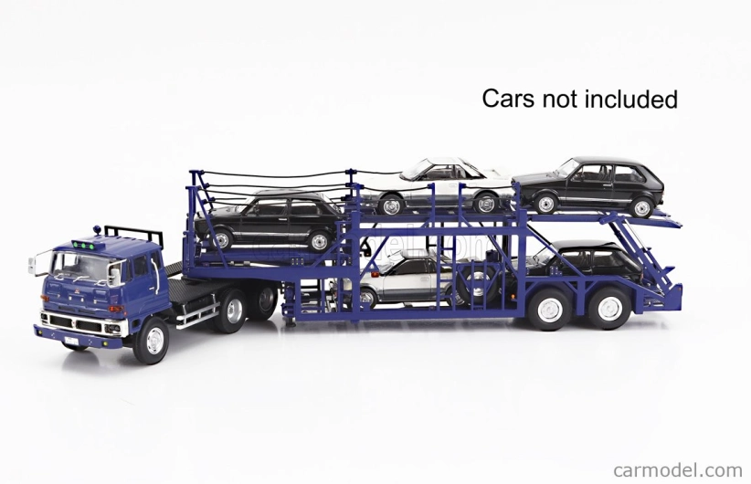 Dd-models Mitsubishi Fuso Fv Truck Car Transporter - autá nie sú súčasťou balenia 1:64 modrá
