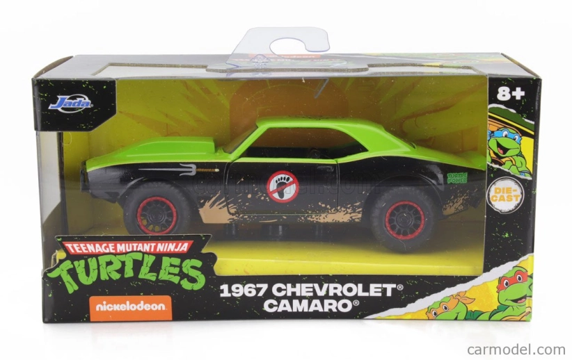 Jada Chevrolet Camaro 1967 - Ninja Turtles - Tartarughe Ninja 1:32 Černá Zelená