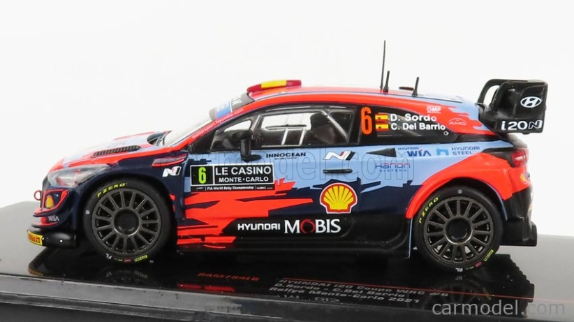 Ixo-models Hyundai I20 Wrc Coupe Mobis N 6 Rally Montecarlo 2021 D.sordo - C.del Barrio 1:43 2 Tones Blue Red