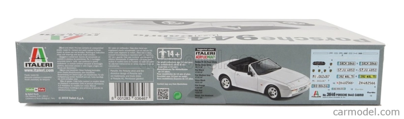 Italeri Porsche 944s Cabriolet 1989 1:24 /
