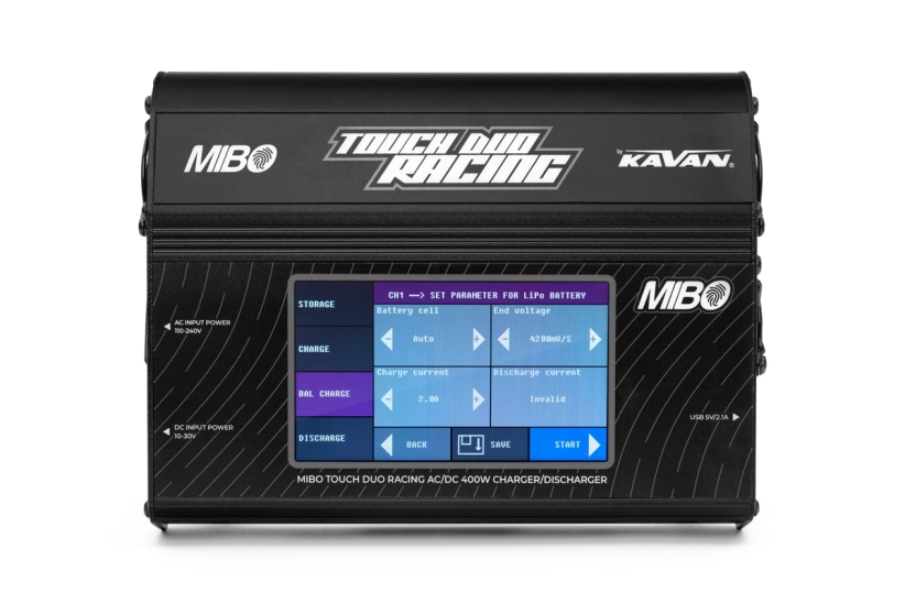 MIBO Touch Duo Racing AC/DC 400W nabíjačka/vybíjačka