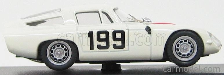 Best-model Alfa romeo Tz1 N 199 Monza 1964 D.nabokov 1:43 Bílá Červená