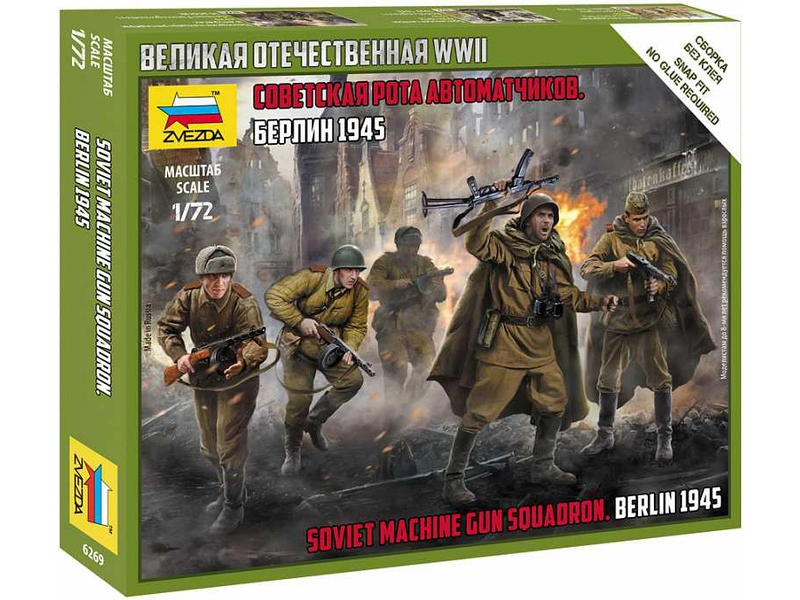 Zvezda figúrky – Soviet Machine Gun Sqad (1:72)