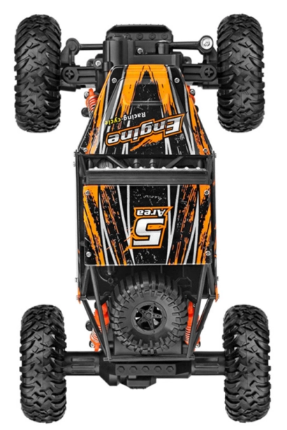 RC crawler Engine 1:18, oranžová