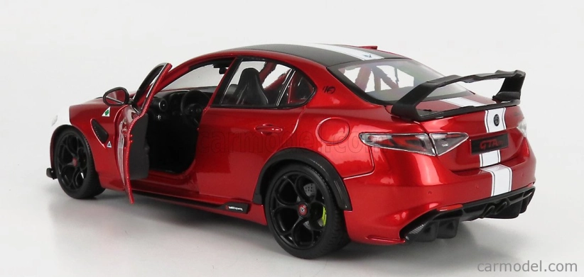 Bburago Alfa romeo Giulia Gtam N 99 Racing 2020 1:18 Alfa Červená Bílá