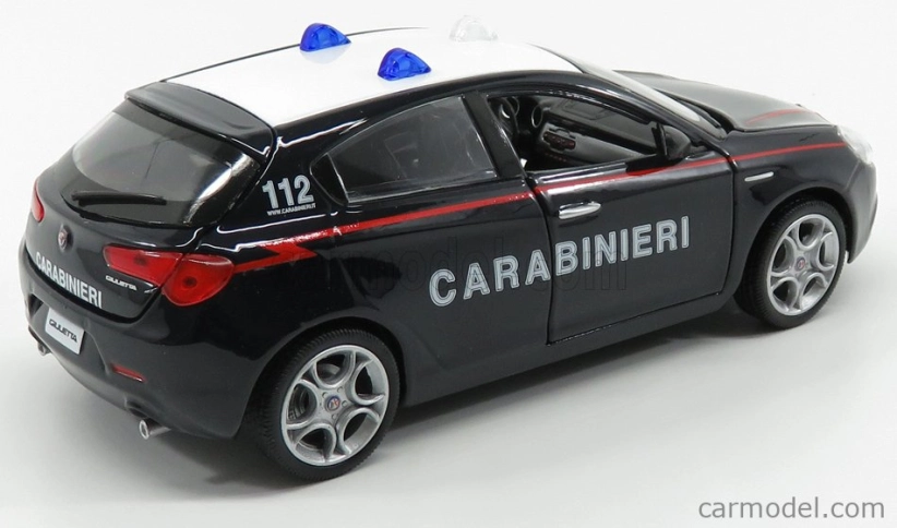 Bburago Alfa Romeo Giulietta Carabinieri 2010 1:24 modro-biela