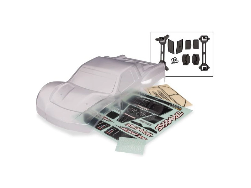 Traxxas karosérie Slash 2WD čirá (pro #6953 a #6952)
