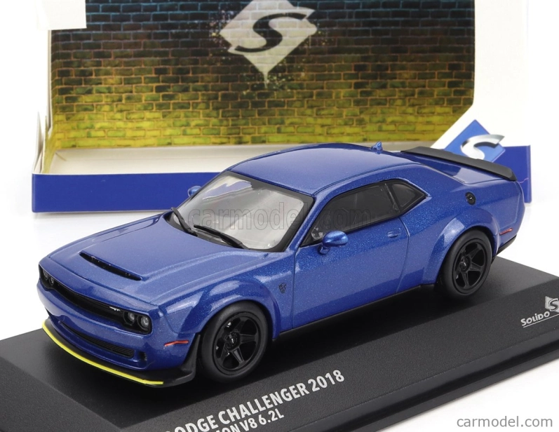 Solido Dodge Challenger Srt Coupe 2018 1:43 Modrá