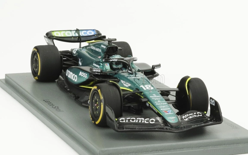 Spark-model Aston martin F1 Amr24 Team Aramco Cognizant N 18 Saudi Arabia Gp 2024 Lance Stroll 1:43 Green Black