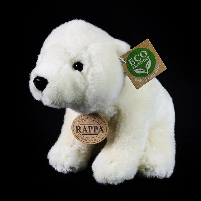 Rappa Plyšový ľadový medveď sediaci 20 cm ECO-FRIENDLY