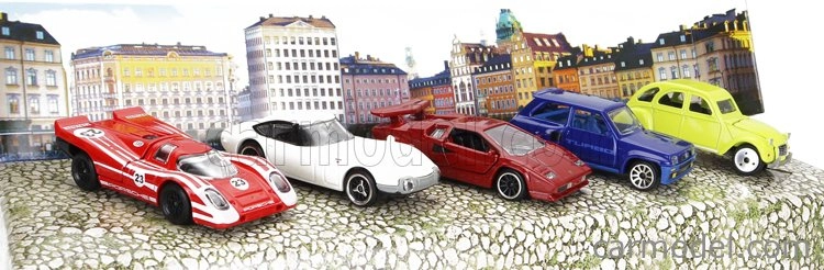 Majorette Renault Set pěti modelů 1:64