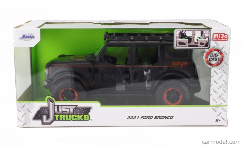 Jada Ford usa Bronco 2021 1:24 matná čierna oranžová
