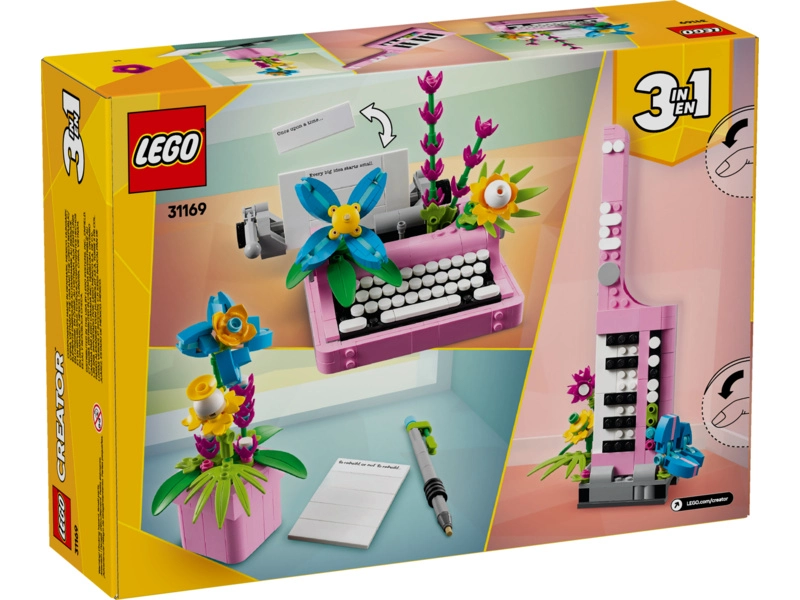 LEGO Creator – Písací stroj s kvetmi