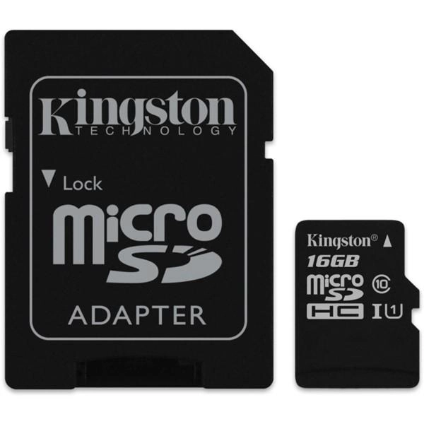 Kingston MicroSDHC 16GB UHS-I U1 (45R/10W)