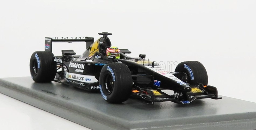 Spark-model Minardi F1 Ps01 Team European N 20 Season 2001 Alexander Yoong 1:43 Černá Bílá