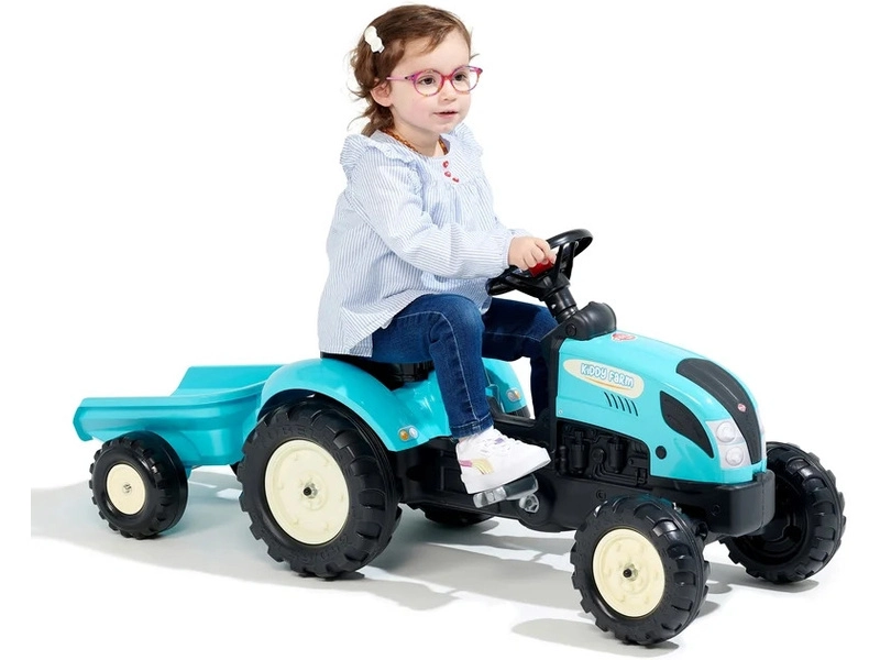 FALK – Šliapací traktor Kiddy Farm s vlečkou