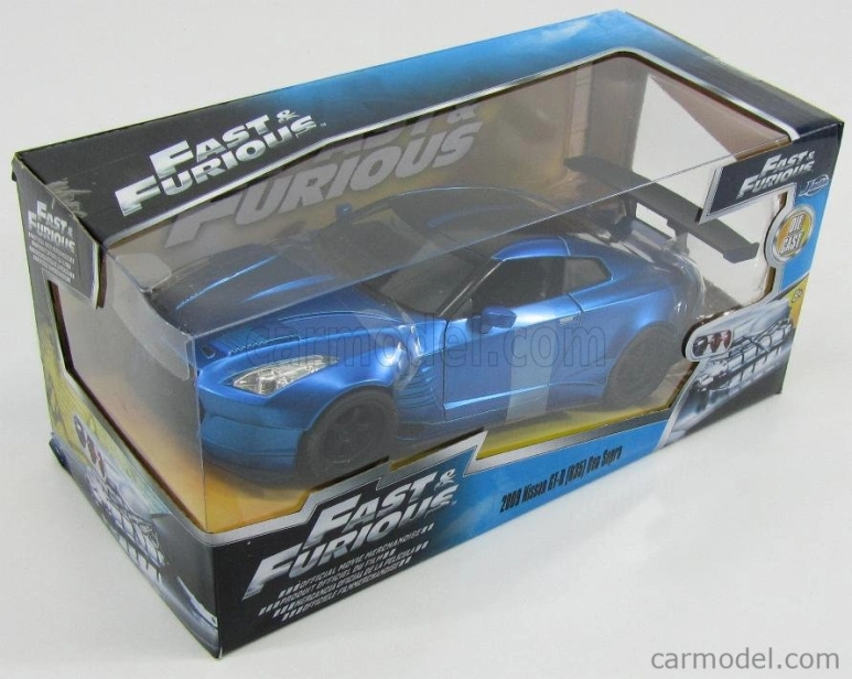 Jada Nissan Brian's Gt-r R35 2009 Ben Sopra - Fast & Furious Vii (2015) 1:24 Matná Modrá Černá