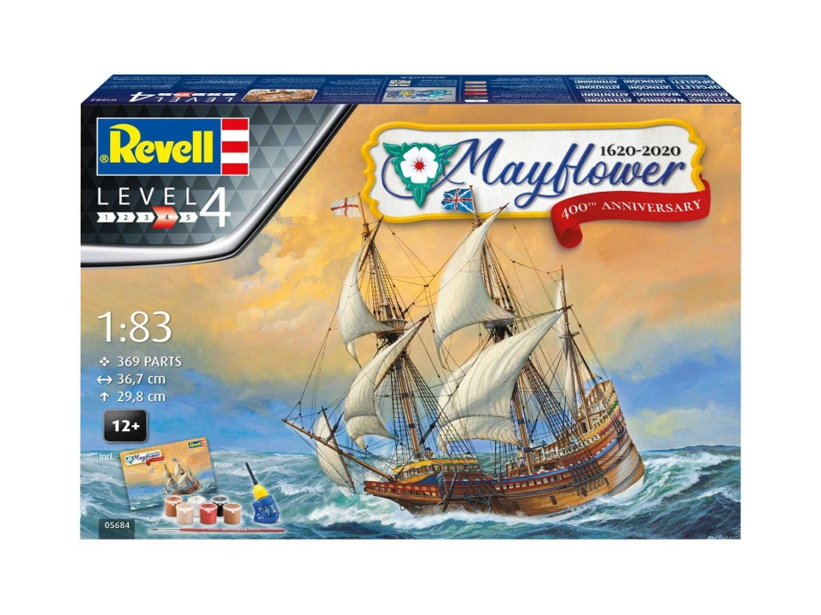 Revell Mayflower 400th Anniversary (1:83) (giftset)