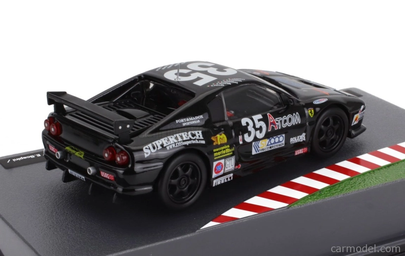 Edicola Ferrari F355 3.5l V8 Team Scapini Motorsport N 35 24h Daytona 2000 Ivan Capelli - Pierangelo Masselli - Franco Scapini - Erich Prinoth 1:43 čierna