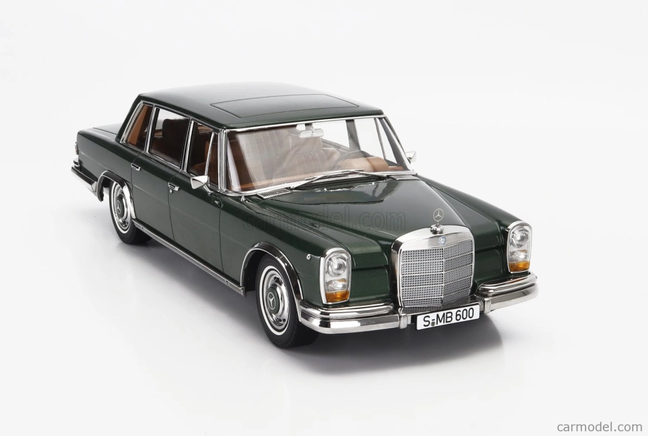 Kk-scale Mercedes benz S-class 600 Pullman (w100) 1963 1:18 Green Met