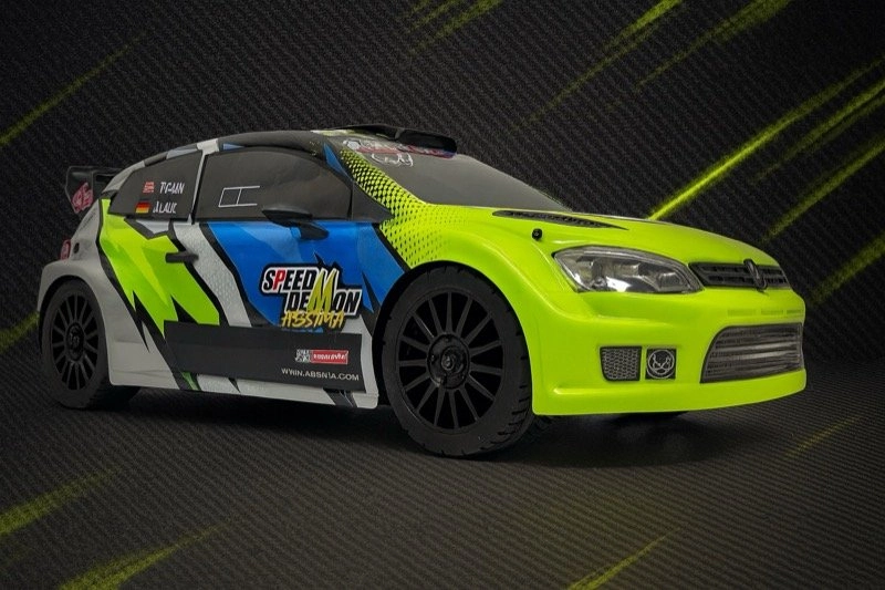 Absima Rally Car Speed Demon 1:12 4WD RTR Brushless žluto-modrý