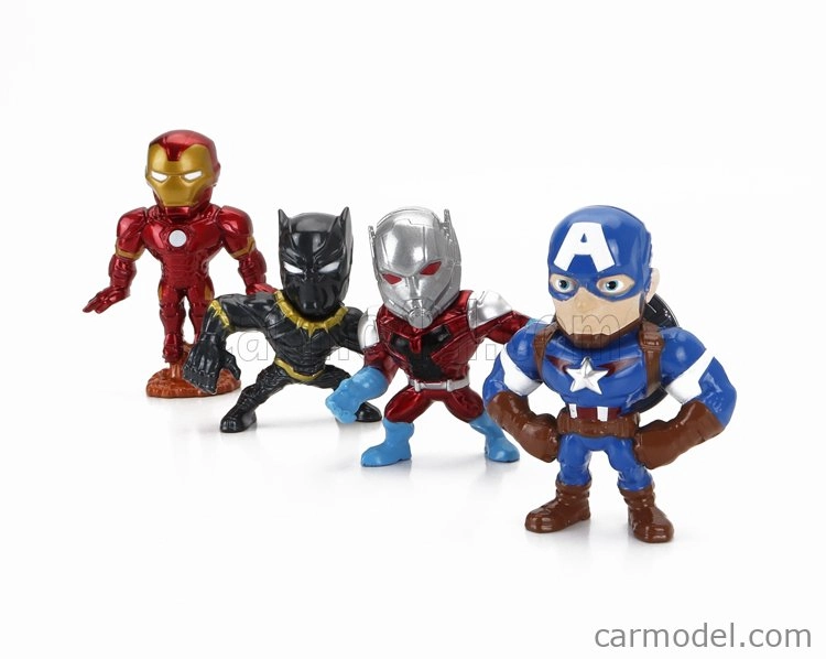 Jada Sada figúrok 4x Avengers - Black Panther - Iron Man - Ant-man - Captain America - cm. 6.0 1:32 Rôzne