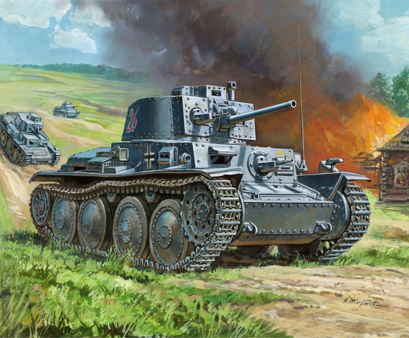 Zvezda Snap Kit - Panzer 38 (t) (1:100)