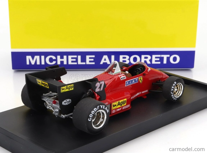 Brumm Ferrari F1 126c4 N 27 Víťaz Gp Belgicka 1984 Michele Alboreto 1:43 Červená čierna