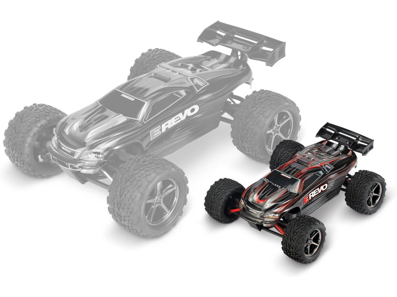 RC auto Traxxas E-Revo 1:16 RTR, oranžová