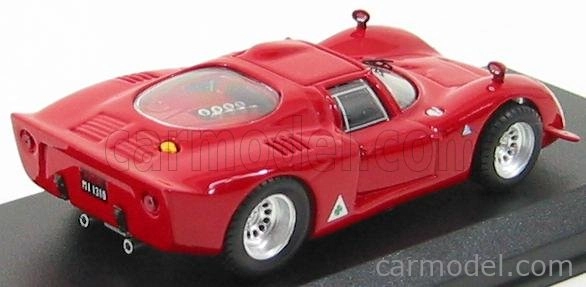 Najlepší model Alfa romeo 33.2 Prova 1968 1:43 Red