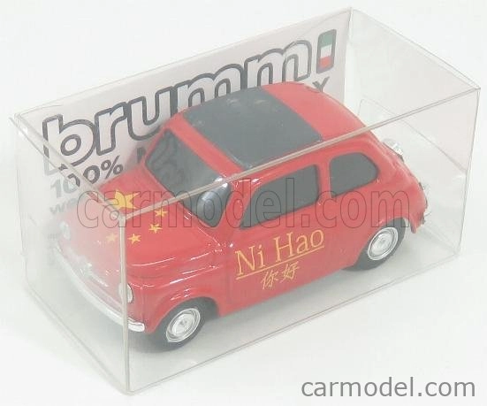 Brumm Fiat 500 Brums Cina Ni Hao 2018 1:43 Červená