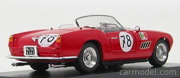 Art-model Ferrari 250 California N 78 Nurburgring 1960 P.gerini 1:43 Červená