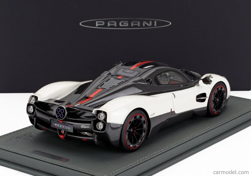 Bbr-models Pagani Utopia 2022 - Con Vetrina - With Showcase 1:18 Bianco Benny - Bílá
