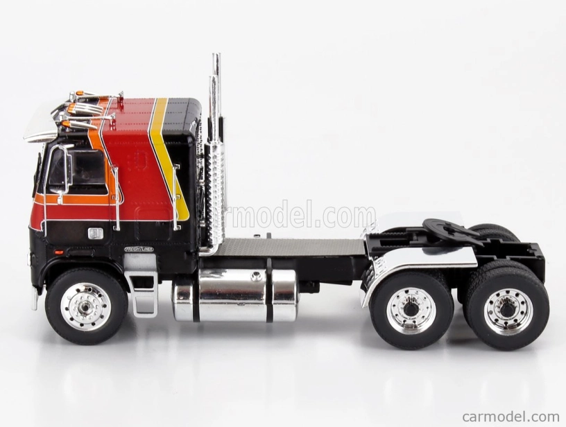 Ixo-models Freightliner Fla Tractor Truck 3-assi 1993 1:43 Černá Červená