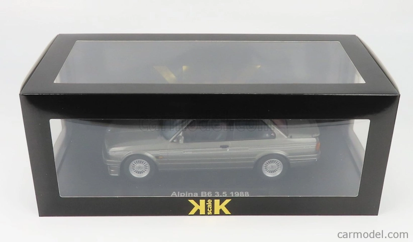 BMW radu 3 Alpina B6 3.5 (e30) 1988 v mierke Kk 1:18 Grey Met
