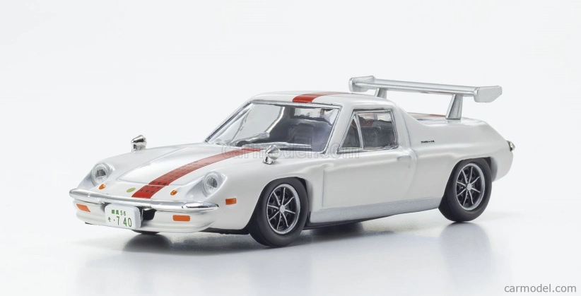 Kyosho Lotus Europa Special 1975 - The Circuit Wolf - (hrdina) Yuya Fubuki - Satoshi Ikezawa - Manga Movie 1:64 Bielo-červená