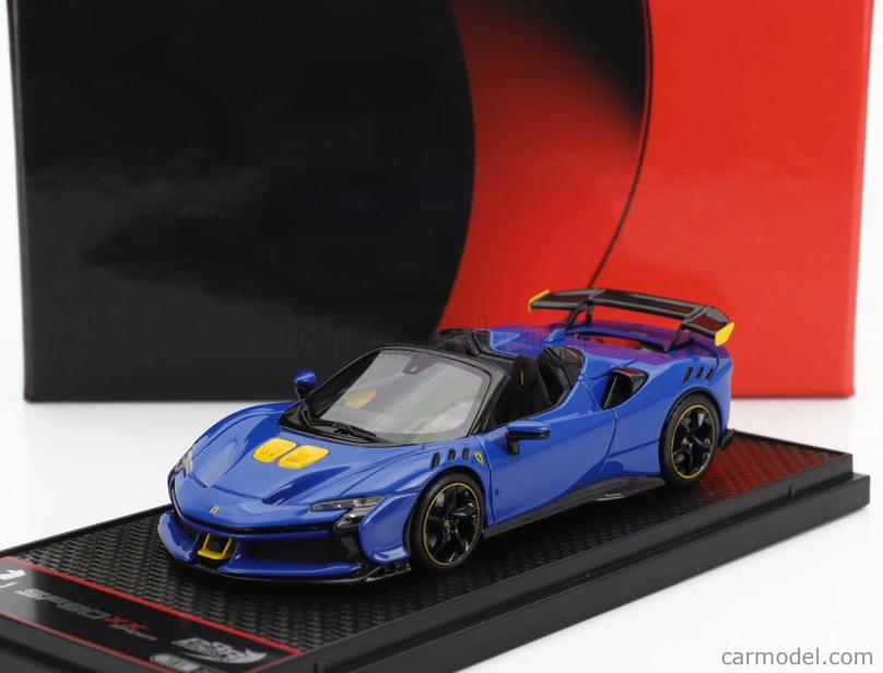 Bbr-models Ferrari Sf90 Xx Stradale Spider 2024 1:43 Azzurro Dino - Svetlo modrá čierna žltá