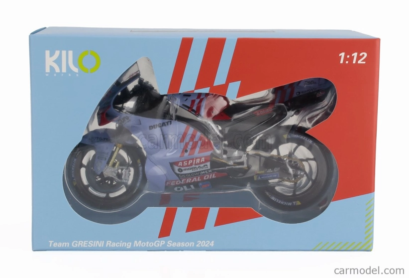 Nzg Ducati Desmosedici Gp23 Team Gresini Racing N 93 Motogp Season 2024 Marc Marquez 1:12 Světle Modrá