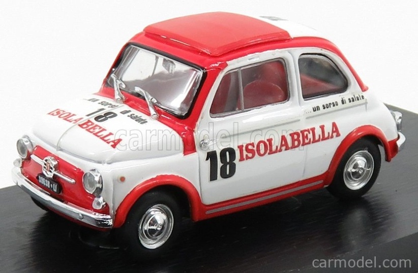 Brumm Fiat Nuova 500d - Amaro Isolabella 1960 1:43 Bielo-červená