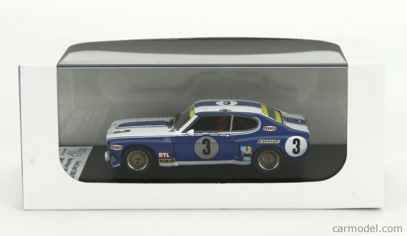 Trofeu Ford england Capri 2600 Lw N 3 24h Spa Francorchamps 1973 Hans Heyer - Helmut Koinigg 1:43 Modrá biela