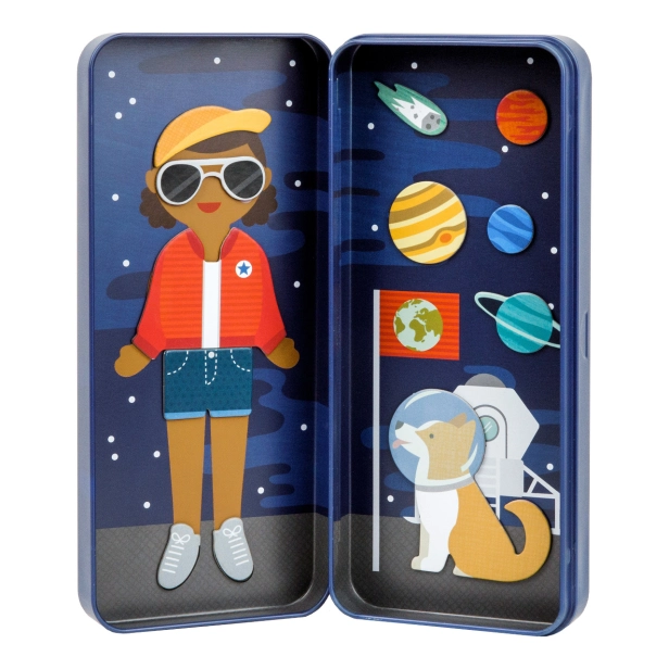Petit Collage Magnetické puzzle Kozmonaut