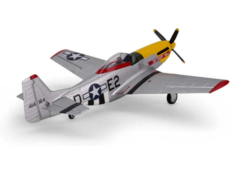RC letadlo E-flite P-51D Mustang 0.49m Detroit Miss SAFE Select BNF Basic