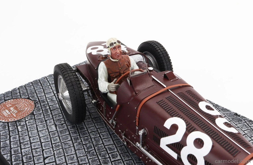Miniatúry Le mans Bugatti F1 Type 59 N 28 Monaco Gp 1934 Tazio Nuvolari 1:18 Bordeaux